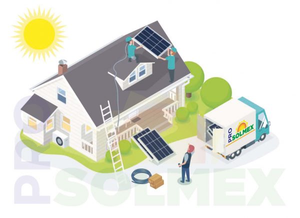 Instalación de 10 Paneles Solares 540 W, Gestión CFE, 25 Años de Producción
